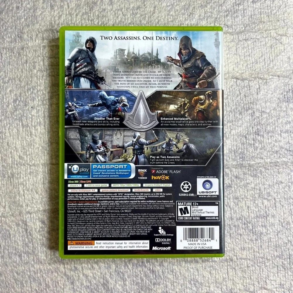 Asassains Creed Revelations for Xbox 360